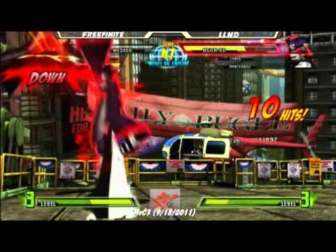 FFA MvC3 Round Robin(9-18-11) Freefinite vs LLND