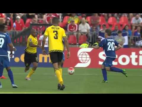 Yellow card JAM - No.17 Rodolph AUSTIN #GoldCup2015 #CopaOro2015 @ItsTheJFF @Fesfut_sv
