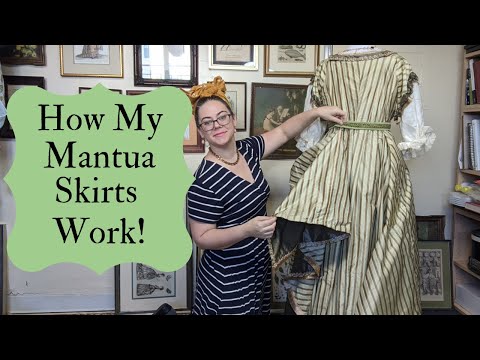 A Quick Discussion of the Skirts on my 17th Century Mantua Gown