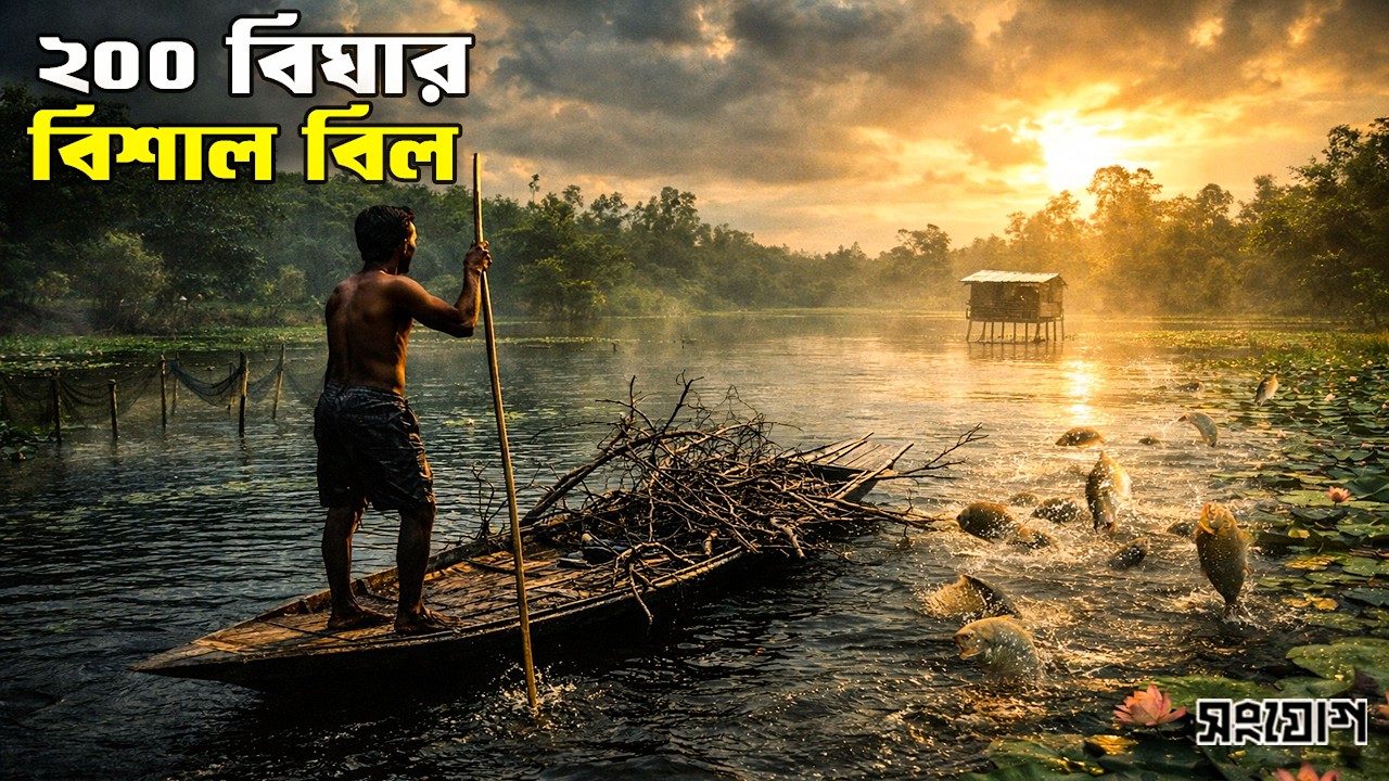 গাইবান্ধার পাকুড়িয়া বিলে কোটি টাকার মাছ চাষ