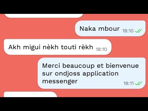 lou bèss ci ondjoss application messenger