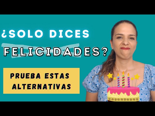 Video Pronunciation of felicidades in Spanish