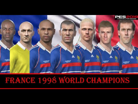 France 1998 World Champions for PES 18/19 |PC Only| ||Download facepack||