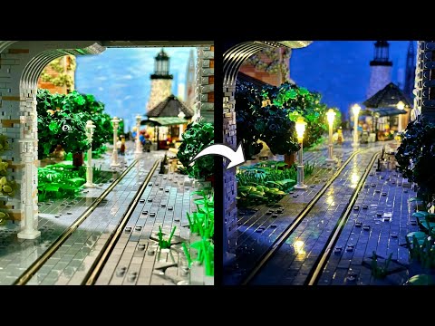 GESCHAFFT! Erster Tag-Nacht Wechsel! - LEGO Stadt Beleuchtung Teil 2.