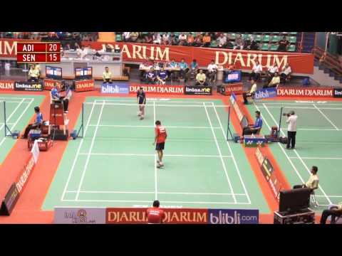 Adi Pratama (Jaya Raya Jakarta) VS Senatria Agus (SGS PLB Bandung) Djarum Kejurnas 2012