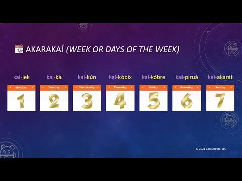 Let's Talk Taíno 34 - Taíno Days of the Week 📆