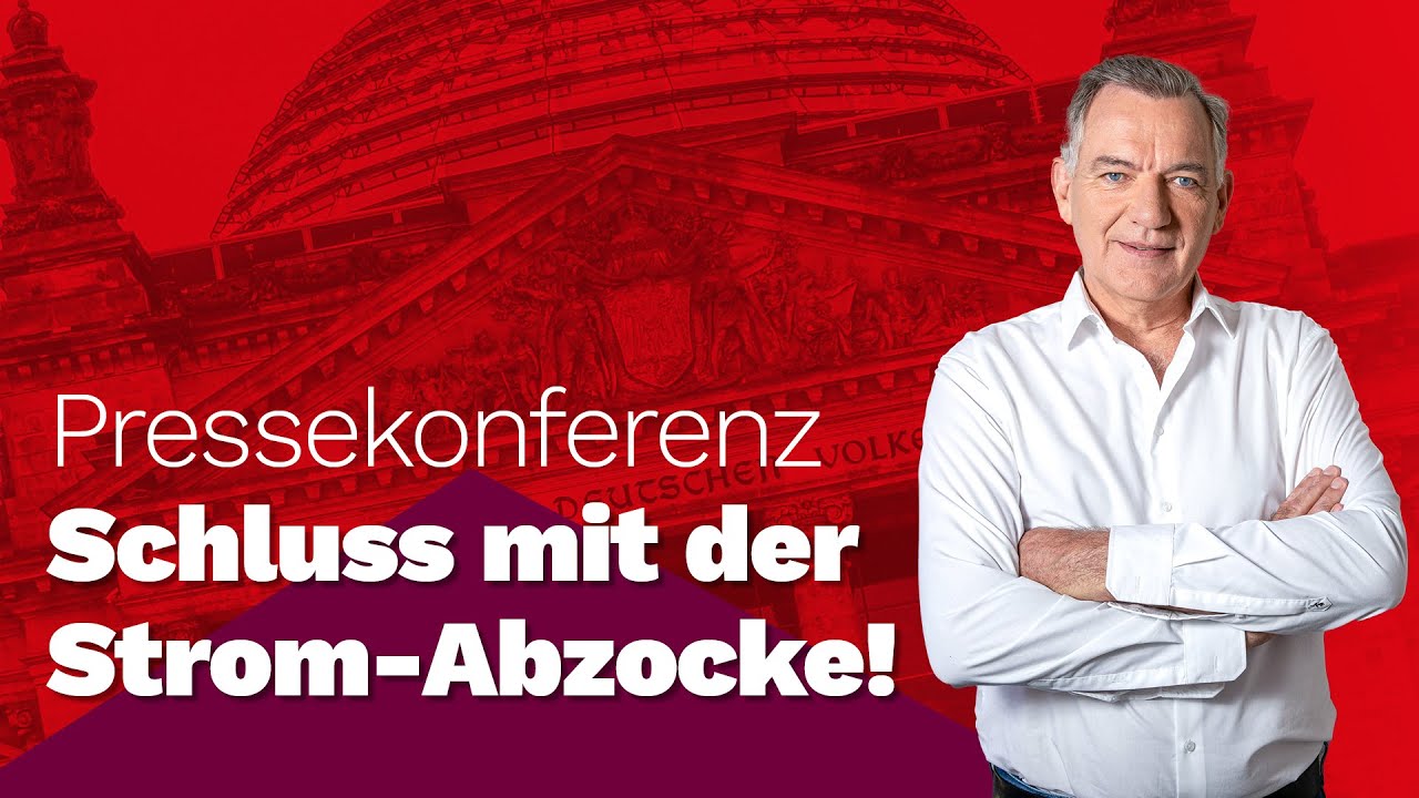 Schluss mit der Strompreis-Abzocke! Pressekonferenz mit Jan van Aken