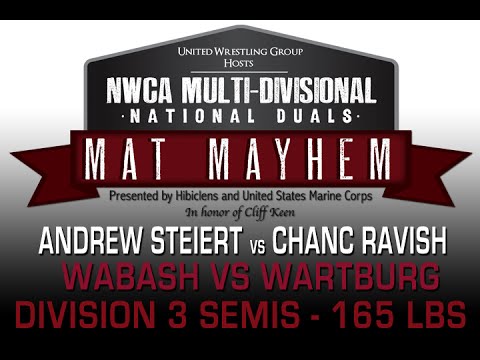 165 Andrew Steiert v Chanc Ravish - 2015 NWCA Multi-Divisional Duals - D3 Semi-Final