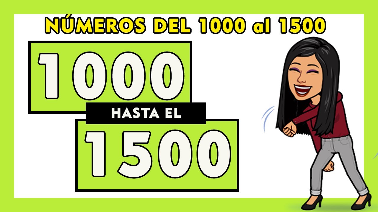 🏅Números del 1000 al 1500 en español | COMPLETO 🧠✅ | Spanish Numbers 1000-1500