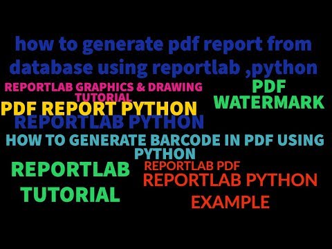 Reportlabreportlab Python Tutorialhow To Generate Pdf File From Database Using Pythonpart51