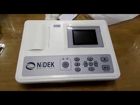 Nidek 3 channel ecg machine with interpretation, portable, e...