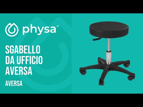 Video - Sgabello da ufficio Aversa - Nero