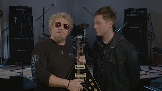 Video thumbnail for Watch Sammy Hagar Geek Out Over a Gibson Flying V by Loudwire