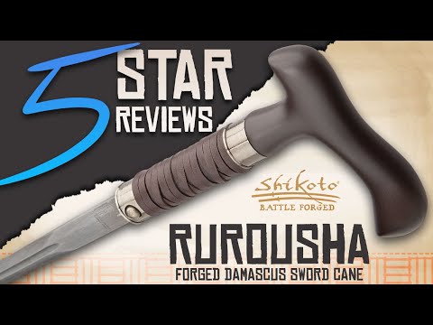 Trueswords: Everything A Sword Cane Should Be - Shikoto Rurousha Forged Damascus Sword Cane