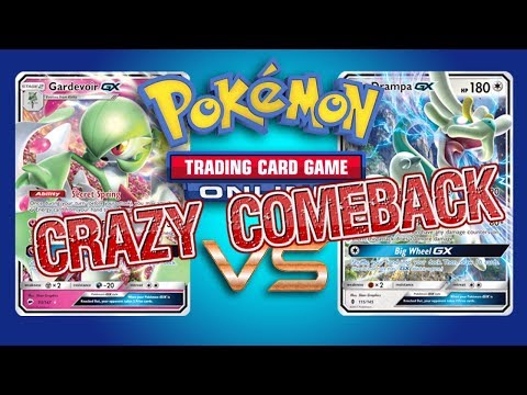 Gardevoir GX vs Drampa GX / Garbodor - Crazy Comeback! PTCGO Gameplay