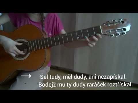 Šel tudy měl dudy KYTARA + Text