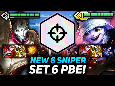 NEW SET 6 PBE 6 SNIPERS JHIN AND TRISTANA CARRIES!! | Teamfight Tactics Set 6 PBE