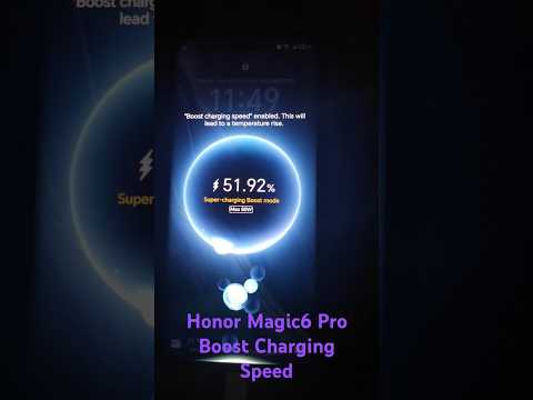 Honor Magic6 Pro New "Boost Charging Speed" after update to MagicOS 9.0.0.128, Android 15