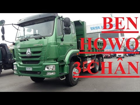 Xe Ben HOWO 3 Chân 13.2 Tấn | Xe Ben HOWO TMT 3 Chân | Xe Ben TMT 3 Chân