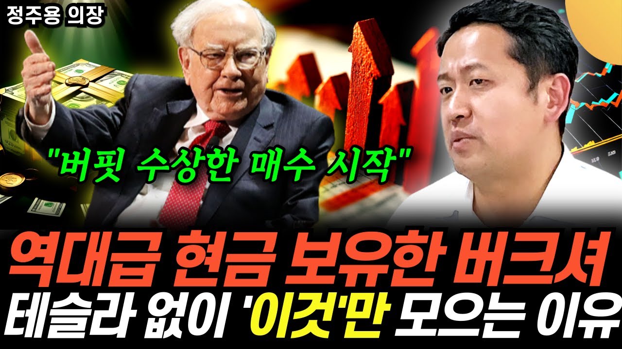 "워런 버핏 수상한 매수 시작" 역대급 현금 보유한 버크셔, 테슬라 안 사고 '이것'만 사 모으는 이유 (ᄌ…