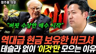 "워런 버핏 수상한 매수 시작" 역대급 현금 보유한 버크셔, 테슬라 안 사고 '이것'만 사 모으는 이유 (ᄌ…