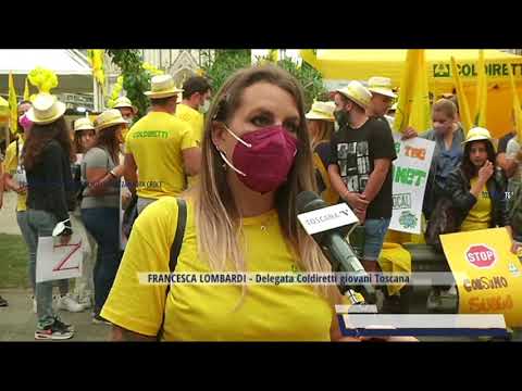2021-09-16 FIRENZE - PROTESTA GIOVANI AGRICOLTORI IN PIAZZA SANTA CROCE