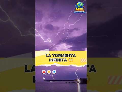 Aquí caen millones de rayos 😨 ⚡#RelámpagoDelCatatumbo #Venezuela #FenómenosNaturales #Tormentas