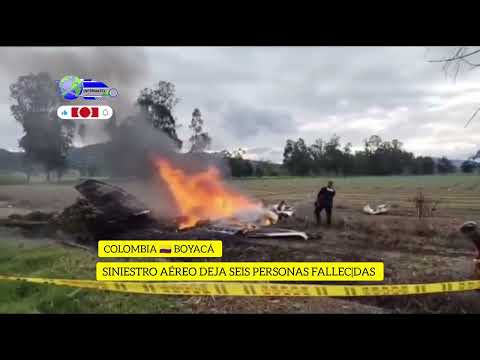 🚨✈️ Siniestro aéreo deja seis personas fallecidas, en la vía Paipa Duitama Boyaca 