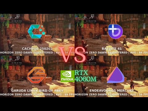 Cachyos VS Bazzite VS Garuda VS Endeavour | Linux Gaming Benchmarks