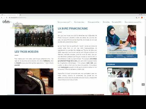 Le site web des Franciscains