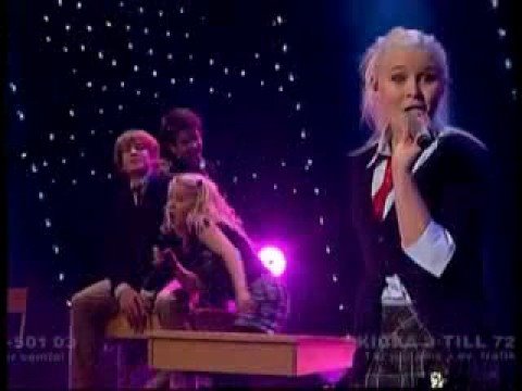 Lilla melodifestivalen 2008 Ninne/Evelina - På radion