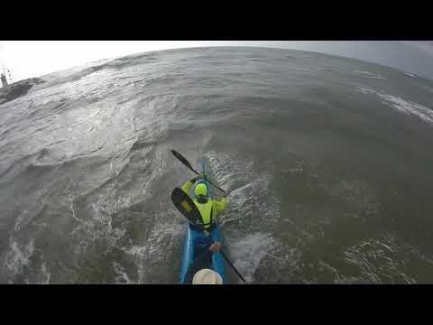 Last paddle of 2018 with Lars