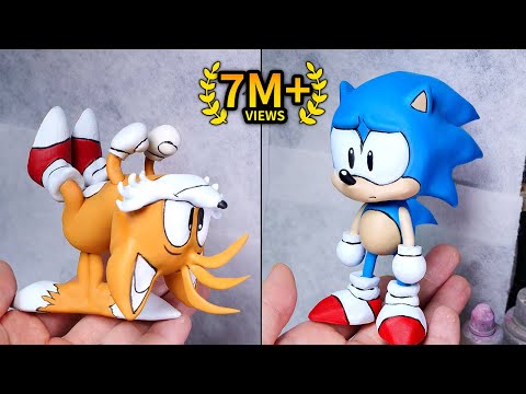 [FNF] Making Spinning Tails & Sonic Sculptures Timelapse [Spinning My Tails] - Friday Night Funkin'