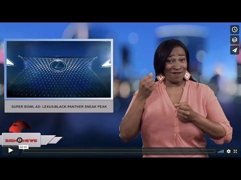 Super Bowl ad: Lexus/Black Panther sneak peak (ASL 1.31.18)