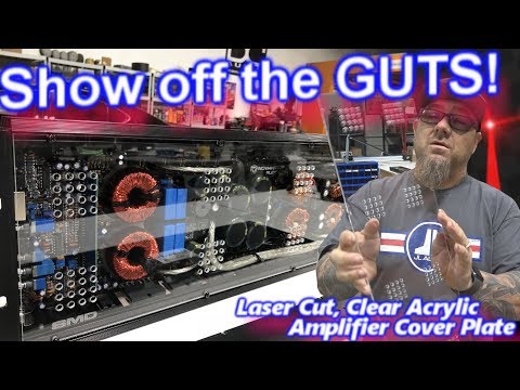 More information about "Show Off the Guts! Laser cut clear acrylic, vented amplifier cover plate - Incriminator Audio IA20.1"