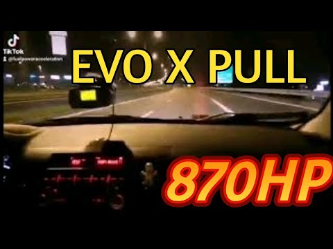Lancer Evo X 870hp acceleration
