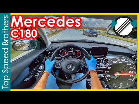 Mercedes Benz W205 C180 (2018) POV Top Speed Autobahn #TopSpeedBrothers