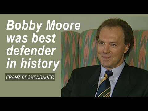 Bobby Moore alongside Bobby Charlton England's greatest ambassador