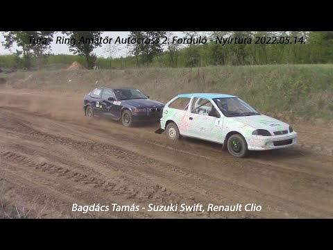 Bagdács Norbert - Suzuki Swift, Renault Clio Amatőr Autocross 2. Forduló - Nyírtura 2022.05.15.