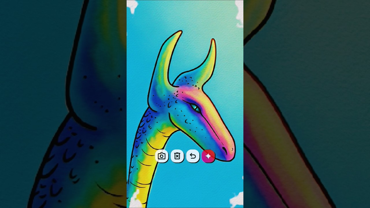 I make different kind of dragon in a same drawing #Dream dragon effect