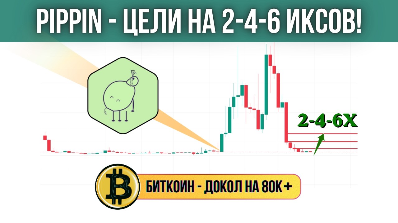 ЖДУ ОТСКОК НА ИКСЫ! ПРОГНОЗ ПО PIPPIN И БИТКОИНУ
