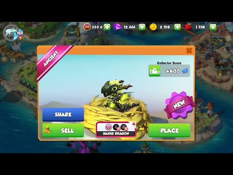 #DML Hatched HAUSK DRAGON - Dragon Mania Legends