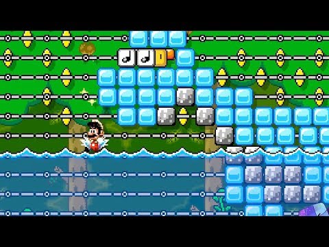 Super Mario Maker 2 🔧 Swim with Dorrie the Dino! 🔧 Gysan