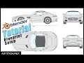 Setup Car Blueprint In Blender In Just 5 Minutes Mercedes AMG GT Tutorial Part 1