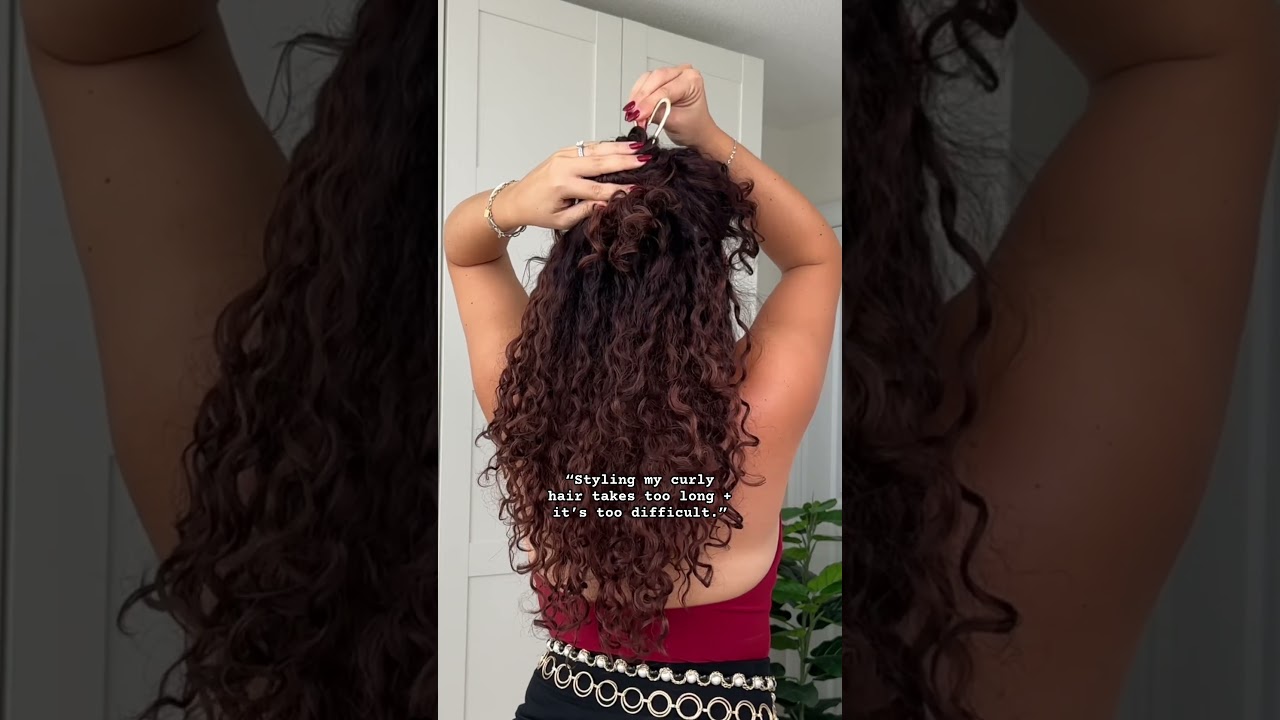 HOW TO FRENCH PIN CURLY HAIR