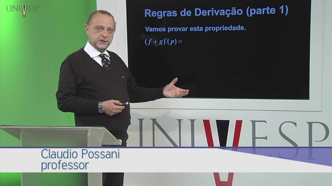 Cálculo I - Aula 07 - Regras de Derivação (parte 1)