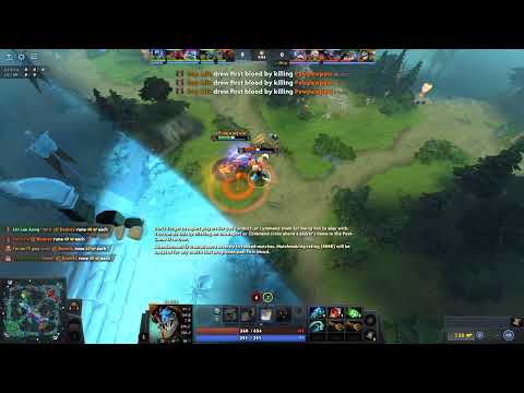 Dota 2 Slark vs Ursa 1v1 bounty war