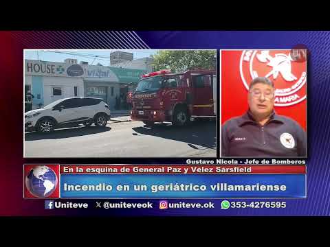 Villa María: incendio en un geriátrico