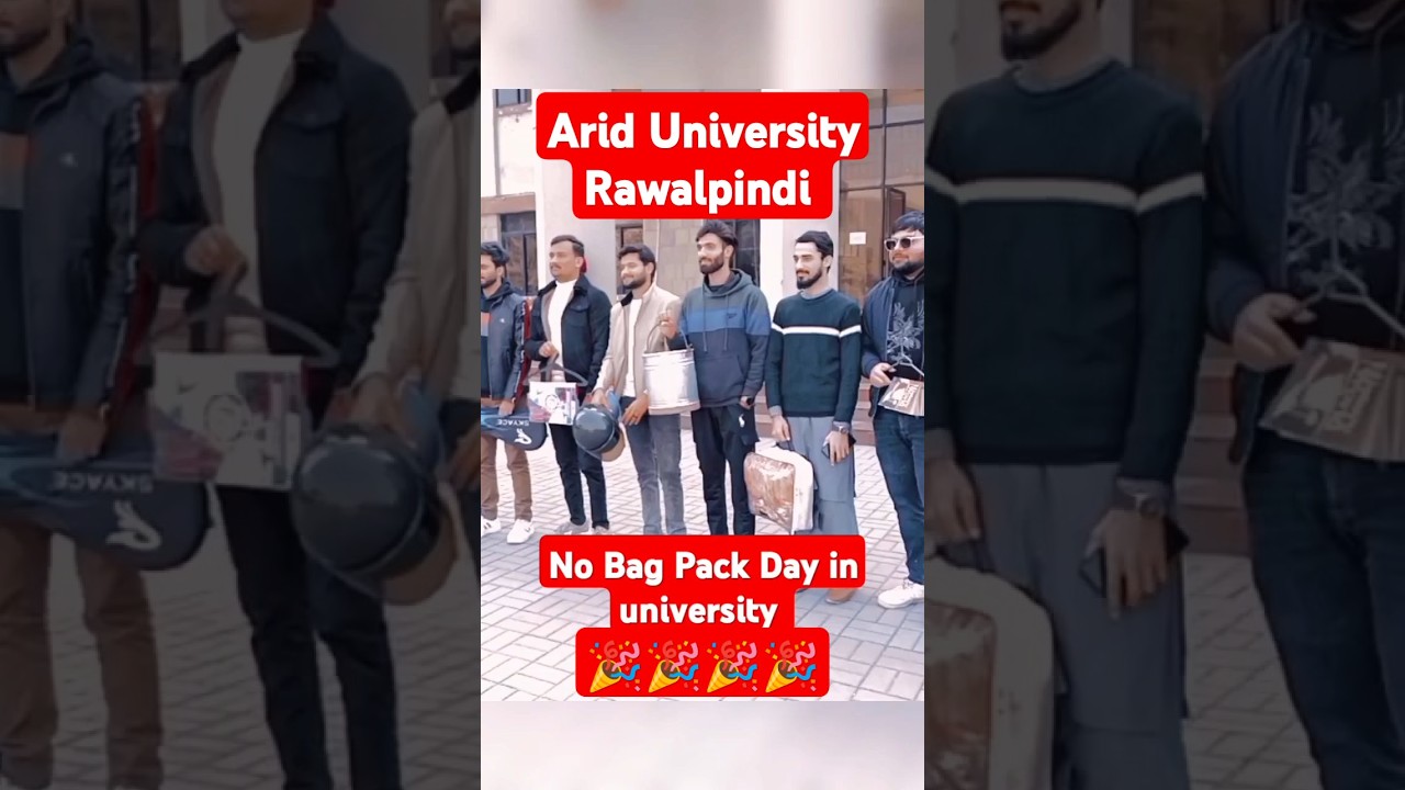 No Backpack Day At PMAS Arid agriculture University Rawalpindi #yt #shorts #viral