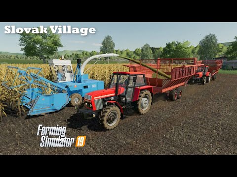 Selling small Straw Bales Plowing with Subsoiler, Silage from Corn│Slovak Village│fs 19│Timelapse#02